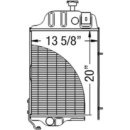 Tractor Radiator Fits John Deere 2440 2640 AR90947